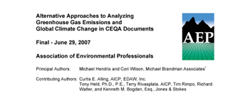 AEP Climate Change White Paper